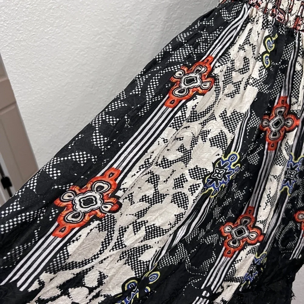 NEW ANTHROPOLOGIE BHANUNI BY JYOTI SLEEVELESS BLACK FLORAL MAXI DRESS SIZE 6 - Picture 6 of 12